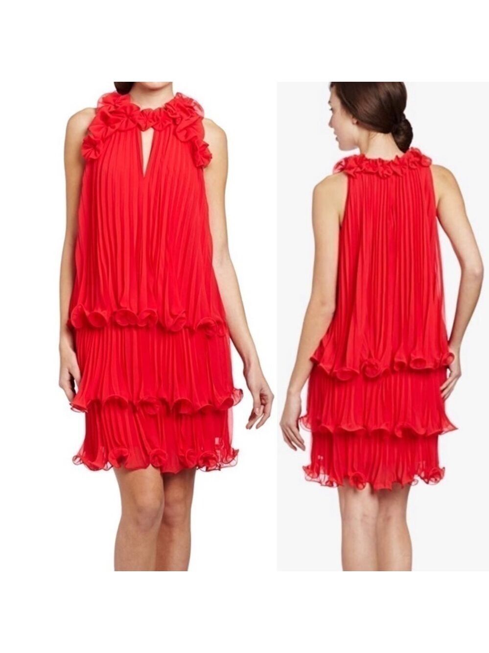 Bcbgmaxazria Arabella Pleated Cocktail Dress, size XS